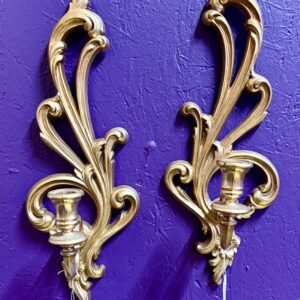 Vintage Syroco Candle Holders (pair)