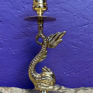 Baldwin Brass Fish Candlestick