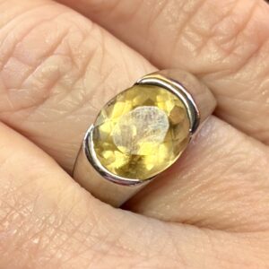 Citrine and Silver Ring